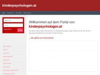 kinderpsychologen.at Webseite Vorschau