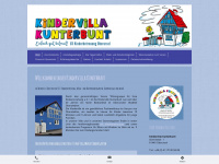 kindervilla-kunterbunt.de Webseite Vorschau