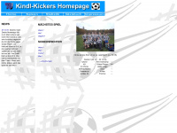 kindl-kickers.de Webseite Vorschau