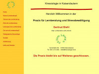 kinesiologie-kl.de Webseite Vorschau