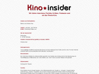 kino-insider.de Webseite Vorschau
