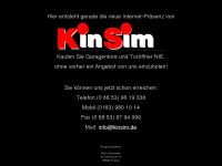 kinsim.de Webseite Vorschau