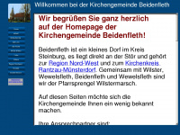 kirche-beidenfleth.de Webseite Vorschau