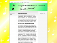 kirchenchor-epfenbach.de Webseite Vorschau