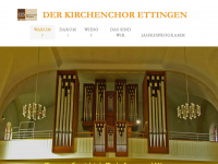 kirchenchor-ettingen.ch Webseite Vorschau