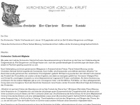kirchenchor-kruft.de Webseite Vorschau