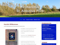 kirchenchor-pont.de Webseite Vorschau