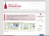 kirchenmusik-heilbronn.de Webseite Vorschau