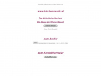 kirchenmusik.at Webseite Vorschau