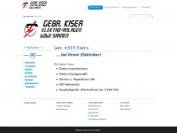 kiser-elektro.ch Webseite Vorschau
