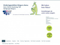 kita-kaenguru.ch Webseite Vorschau