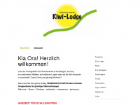 kiwilodge.ch Webseite Vorschau