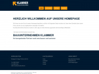 klammer-bau.de Webseite Vorschau