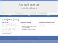 klangschmie.de Webseite Vorschau