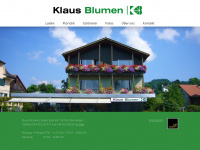 klaus-blumen.ch Webseite Vorschau