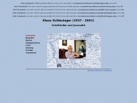 klaus-schlesinger.de Webseite Vorschau