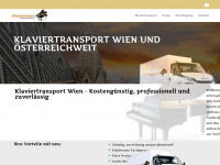 klaviertransport-wien.at Webseite Vorschau