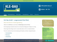 kle-bau.at Webseite Vorschau