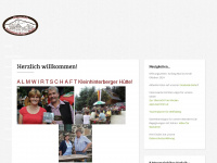 kleinhinterbergerhuette.at Webseite Vorschau