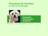 kleintier-chiropraxis.ch Webseite Vorschau