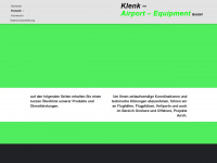 klenk-airport-equipment.de Webseite Vorschau