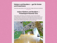 kletterhalle-badleonfelden.at Webseite Vorschau