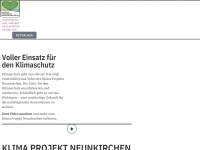 klimaprojekt-neunkirchen.de Webseite Vorschau