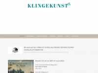 klingekunst.at Webseite Vorschau