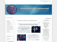 klinikseelsorge-hoehenried.de Webseite Vorschau