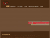 klink-baumaschinen.de Webseite Vorschau