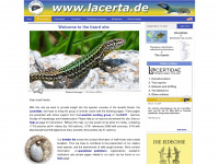 lacerta.de Webseite Vorschau