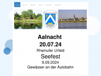 fischerverein-urfeld.de Webseite Vorschau
