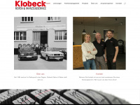 klobeck.de Webseite Vorschau