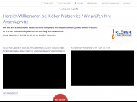 kloeber-transporttechnik.de Webseite Vorschau