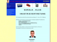 klug-industrievertretung.de Webseite Vorschau