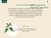 kneipp-brot.ch Webseite Vorschau