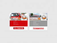 kobel-transporte.ch Webseite Vorschau
