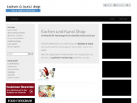 kochenundkunstshop.at Webseite Vorschau