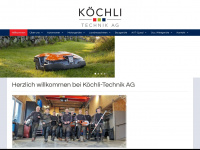 koechli-technik.ch Webseite Vorschau