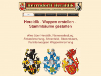 herrndorff-heraldik.de Webseite Vorschau