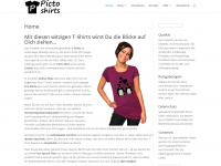 pictoshirts.com Webseite Vorschau