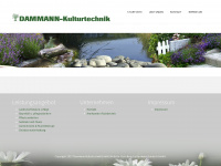 dammann-kulturtechnik.de Webseite Vorschau