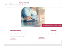 koeninger.at Webseite Vorschau