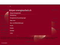 koerper-energiearbeit.ch Webseite Vorschau