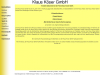 koeser-gmbh.de Webseite Vorschau