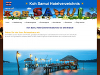 koh-samui-hotels.de Webseite Vorschau