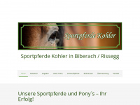 kohler-sportpferde.de Webseite Vorschau
