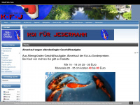 koi-fuer-jedermann.de Webseite Vorschau
