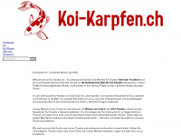 koi-karpfen.ch Webseite Vorschau