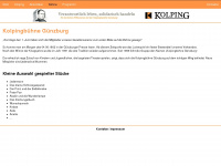kolpingbuehne-guenzburg.de Webseite Vorschau